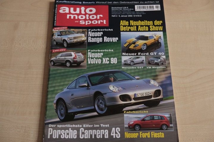 Deckblatt Auto Motor und Sport (02/2002)